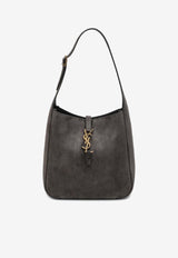 Saint Laurent Small Le 5 À 7 Suede Shoulder Bag Gray 8505331U80W/R_YSL-1997