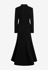 Balenciaga Maxi Wool-Blend Double-Breasted Coat Black 850599TTU07/R_BALEN-1000