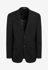 Balenciaga Single-Breasted Wool Blazer Black 850759TPT07/R_BALEN-1038