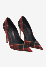 Alexander McQueen 105 Skull Tartan Check Pumps Multicolor 852023W4ADA 6200