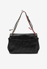 Balenciaga Medium Darling Leather Shoulder Bag Black 8525012AB8W/R_BALEN-1000