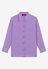 Gucci Buttoned Silk Shirt Purple 853004Z7AXX/R_GUC-5007