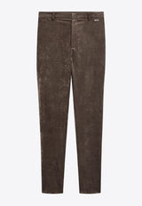 Gucci Stretch Velvet Leggings Brown 854586ZAUG7/S_GUC-1209