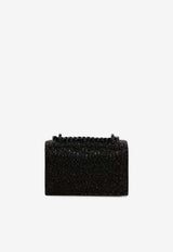 Alexander McQueen Mini Crystal Embroidery Jeweled Clutch Bag Black 8548481BLDA 1000