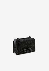 Alexander McQueen Mini Crystal Embroidery Jeweled Clutch Bag Black 8548481BLDA 1000