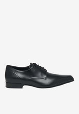 Alexander McQueen Artie Leather Oxford Shoes Black 856161WHAE2 1000