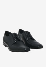 Alexander McQueen Artie Leather Oxford Shoes Black 856161WHAE2 1000