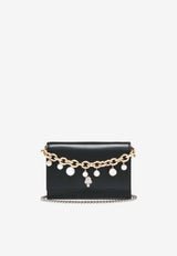 Alexander McQueen Skull Leather Crossbody Bag with Charms Black 856329C8ZXX 1000
