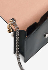 Alexander McQueen Skull Leather Crossbody Bag with Charms Black 856329C8ZXX 1000