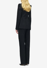 Alexander McQueen Wool Pinstripe Tailored Pants Black 858326QJAFX 1389
