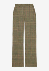 Alexander McQueen Country Check Tailored Pants Brown 858535QJAFR 9101