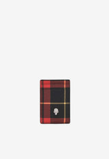Alexander McQueen Skull Tartan Check Cardholder Multicolor 8585881MAD3 8490