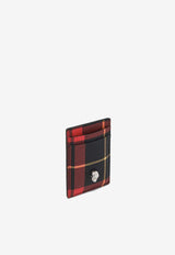 Alexander McQueen Skull Tartan Check Cardholder Multicolor 8585881MAD3 8490