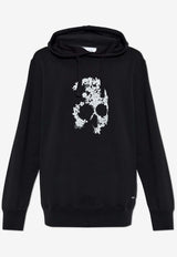 Alexander McQueen Lace Skull Hooded Sweatshirt Black 862290QTAEL 0520