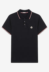 Moncler Logo Patch Polo T-shirt Blue 8A7030084556/R_MONCL-77X