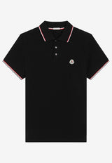 Moncler Logo Patch Polo T-shirt Black 8A7030084556/R_MONCL-999