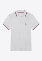 Moncler Logo Patch Polo T-shirt White 8A7030084556/S_MONCL-001