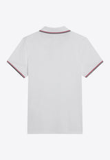 Moncler Logo Patch Polo T-shirt White 8A7030084556/S_MONCL-001