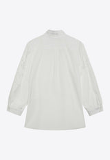 Valentino Sangallo Embroidery Buttoned Shirt White 8B3AB8209VN/S_VALE-0BO
