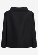 Valentino Wool-Blend Buttoned Jacket Black 8B3CE5Y51CF/S_VALE-0NO