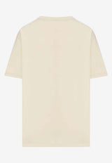 Valentino Floral Chez Valentino T-shirt Cream 8B3MG26AA5J ET5