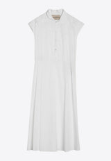 Valentino Broderie Anglaise Poplin Midi Dress White 8B3VAJR59VN/S_VALE-0BO