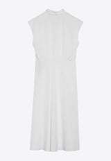 Valentino Broderie Anglaise Poplin Midi Dress White 8B3VAJR59VN/S_VALE-0BO
