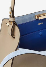 Medium Way Semi-Gloss Calf Leather Shoulder Bag