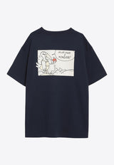 Moncler X Gilga Farm By Donald Glover Cartoon-Style T-shirt Blue 8C0000289AZ9/R_MONGE-786
