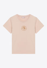 Moncler Heart Logo T-shirt Pink 8C0000989AJS/R_MONCL-519