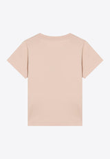 Moncler Heart Logo T-shirt Pink 8C0000989AJS/R_MONCL-519