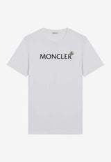 Moncler Logo Print Crewneck T-shirt White 8C000368390T/R_MONCL-001