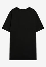 Moncler Logo Patch T-shirt Black 8C000378390T/R_MONCL-999