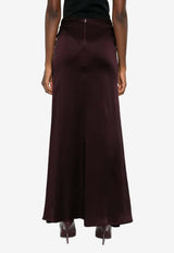 Raquel Diniz Elis Gathered Maxi Skirt Bordeaux 8L00011 NUZ0001 00000_302_BORDEAUX