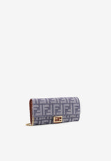 Fendi Baguette FF Jacquard Chain Clutch Blue 8M0365AUT4F1SXQ_MIRTO+DARK NUT+OS_29853180