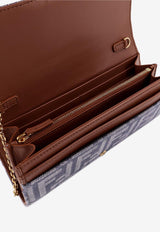 Fendi Baguette FF Jacquard Chain Clutch Blue 8M0365AUT4F1SXQ_MIRTO+DARK NUT+OS_29853180