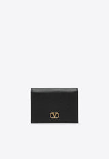 Valentino VLogo Signature Leather Wallet Black 8W0P0AJ3SNP/S_VALE-0NO
