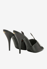Valentino Viper Heart 105 Leather Mules Black 8W0S0PD7HIZ EDM