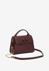 Valentino Small VSLING Leather Top Handle Bag Bordeaux 8W2B0F53KGW C52