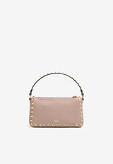 Valentino Small Rockstud Grained Leather Shoulder Bag Powder 8W2B0J47VSF P45
