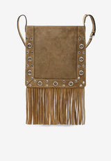 Valentino Nellcote Fringed Suede Shoulder Bag Beige 8W2B0R33JET/S_VALE-RDX