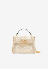 Valentino Mini VSLING Embroidered Top Handle Bag Butter 8W2B0R91PFT A1F