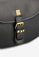 Valentino Small Flaneuse Leather Crossbody Bag Black 8W2B0T06FEF 0NO