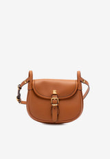 Valentino Small Flaneuse Leather Crossbody Bag Brown 8W2B0T08FEF WU1