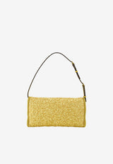Valentino DeVain Jacquard Shoulder Bag Gold 8W2B0T31AUZ L01