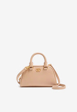 Valentino Mini VLogo Signature Bowling Bag Beige 8W2P0AX7SNP WRP