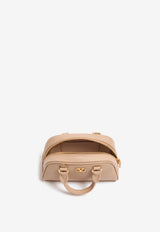 Valentino Mini VLogo Signature Bowling Bag Beige 8W2P0AX7SNP WRP