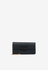 Valentino VLogo Signature Calfskin Clutch Bag Black 8W2P0S93RQR 0NO
