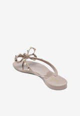 Valentino Rockstud Bow Slippers Pink 8W2S0552PVS/S_VALE-P45