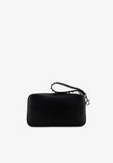 Valentino Rockstud Grained Leather Pouch Bag Black 8Y2P0AX0VTJ 0NO